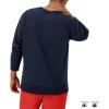 Champion Men’s Sweatshirt, Fleece Midweight Crewneck Sweatshirt (Reg. Or Big & Tall)(Navy Small – Small Script Logo)