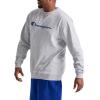 Champion Men’s Sweatshirt, Fleece Midweight Crewneck Sweatshirt (Reg. Or Big & Tall)(Oxford Gray – Classic Script Logo)