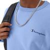 Champion Men’s Sweatshirt, Fleece Midweight Crewneck Sweatshirt (Reg. Or Big & Tall)(Plaster Blue Small Script)