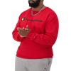 Champion Men’s Sweatshirt, Fleece Midweight Crewneck Sweatshirt (Reg. Or Big & Tall)(Team Red Scarlet – Classic Script Logo)