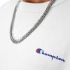 Champion Men’s Sweatshirt, Fleece Midweight Crewneck Sweatshirt (Reg. Or Big & Tall)(White Small Script)