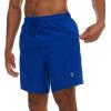 Champion Mens Swim Trunks with Compression Liner, 2 in 1 Mens Bathing Suit Shorts, 7 Inch Inseam Board Shorts for Swimming(Blue)