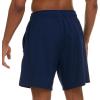 Champion Mens Swim Trunks with Compression Liner, 2 in 1 Mens Bathing Suit Shorts, 7 Inch Inseam Board Shorts for Swimming(Navy)