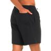 Champion Mens Swim Trunks with Mesh Liner, 7″ Inseam Quick Drying Mens Bathing Suit, Board Shorts for Swimming and Beach(Black)