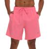 Champion Mens Swim Trunks with Mesh Liner, 7″ Inseam Quick Drying Mens Bathing Suit, Board Shorts for Swimming and Beach(Coral)