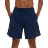 Champion Mens Swim Trunks with Mesh Liner, 7″ Inseam Quick Drying Mens Bathing Suit, Board Shorts for Swimming and Beach(Navy)