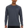 Champion Rash Guard for Men, Long Sleeve Mens Swim Shirt for Fishing Hiking UPF+ 50 SPF Sun UV Protection, Quick Dry(Dark Grey)