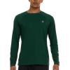 Champion Rash Guard for Men, Long Sleeve Mens Swim Shirt for Fishing Hiking UPF+ 50 SPF Sun UV Protection, Quick Dry(Green)