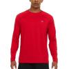 Champion Rash Guard for Men, Long Sleeve Mens Swim Shirt for Fishing Hiking UPF+ 50 SPF Sun UV Protection, Quick Dry(Red)