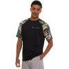 Champion Rash Guard for Men Short Sleeve, Mens Swim Shirt, Sun Shirt UPF+ 50 UV Protection, SPF Quick Drying Rashguard(Black/Camo)