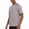 Champion Rash Guard for Men Short Sleeve, Mens Swim Shirt, Sun Shirt UPF+ 50 UV Protection, SPF Quick Drying Rashguard(Light Grey)