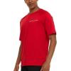 Champion Rash Guard for Men Short Sleeve, Mens Swim Shirt, Sun Shirt UPF+ 50 UV Protection, SPF Quick Drying Rashguard(Red)