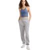 Champion Womens Cinched-Bottom Fleece Sweatpants, Oversized Fit, Midweight(Oxford Gray)