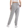 Champion Womens Cinched-Bottom Fleece Sweatpants, Oversized Fit, Midweight(Oxford Gray)