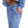 Champion Womens Cinched-Bottom Fleece Sweatpants, Oversized Fit, Midweight(Pewter Blue)