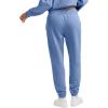 Champion Womens Cinched-Bottom Fleece Sweatpants, Oversized Fit, Midweight(Pewter Blue)