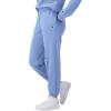 Champion Womens Cinched-Bottom Fleece Sweatpants, Oversized Fit, Midweight(Plaster Blue)