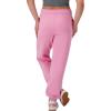 Champion Womens Cinched-Bottom Fleece Sweatpants, Oversized Fit, Midweight(Spirited Pink)