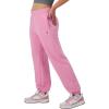 Champion Womens Cinched-Bottom Fleece Sweatpants, Oversized Fit, Midweight(Spirited Pink)