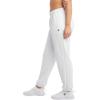 Champion Womens Cinched-Bottom Fleece Sweatpants, Oversized Fit, Midweight(White)