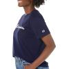 Champion Women’s Classic Short Sleeve Graphic T-Shirt, Standard Fit, Script Logo(Athletic Navy – Classic Script Logo)
