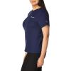 Champion Women’s Classic Short Sleeve Graphic T-Shirt, Standard Fit, Script Logo(Athletic Navy – Classic Script Logo)