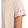 Champion Women’s Classic Short Sleeve Graphic T-Shirt, Standard Fit, Script Logo(Champagne Frost – Small Tonal Script Logo)