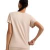 Champion Women’s Classic Short Sleeve Graphic T-Shirt, Standard Fit, Script Logo(Champagne Frost – Small Tonal Script Logo)