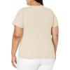 Champion Women’s Classic Short Sleeve Graphic T-Shirt, Standard Fit, Script Logo(Fresh Skin Tan Script)