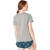 Champion Women’s Classic Short Sleeve Graphic T-Shirt, Standard Fit, Script Logo(Oxford Gray Script (Retired))