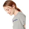 Champion Women’s Classic Short Sleeve Graphic T-Shirt, Standard Fit, Script Logo(Oxford Gray Script (Retired))