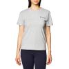 Champion Women’s Classic Short Sleeve Graphic T-Shirt, Standard Fit, Script Logo(Oxford Gray Small Script)