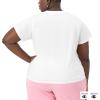 Champion Women’s Classic Short Sleeve Graphic T-Shirt, Standard Fit, Script Logo(White – Classic Script Logo)