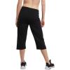 Champion Women’s Cotton Capris, Women’s Drawstring Cropped Sweatpants, Women’s Capri Pants, 18″(Black)