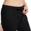 Champion Women’s Cotton Capris, Women’s Drawstring Cropped Sweatpants, Women’s Capri Pants, 18″(Black)