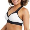 Champion Women’s Curvy Sports Bra Textured(White/Black)