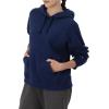 Champion Women’s Pullover Fleece Hoodie, Loose Fit, Midweight, Script Logo(Athletic Navy)