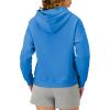Champion Women’s Pullover Fleece Hoodie, Loose Fit, Midweight, Script Logo(Blue Jay)