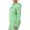 Champion Women’s Pullover Fleece Hoodie, Loose Fit, Midweight, Script Logo(Happy Spring Green – Classic Script Logo)