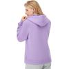 Champion Women’s Pullover Fleece Hoodie, Loose Fit, Midweight, Script Logo(Lavish Lavender C Logo)