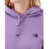 Champion Women’s Pullover Fleece Hoodie, Loose Fit, Midweight, Script Logo(Lavish Lavender C Logo)