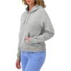 Champion Women’s Pullover Fleece Hoodie, Loose Fit, Midweight, Script Logo(Oxford Gray – Embroidered Script Logo)