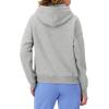 Champion Women’s Pullover Fleece Hoodie, Loose Fit, Midweight, Script Logo(Oxford Gray – Embroidered Script Logo)