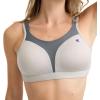 Champion Womens Sports Bra, High-Impact, Maximum Support, Breathable, Moisture Wicking(Oxford Heather/Medium Gray)