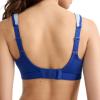 Champion Womens Sports Bra, High-Impact, Maximum Support, Breathable, Moisture Wicking(Surf the Web/Ocean Front Blue)