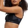 Champion Women’s Sports Bra, Motion Control Zip High-impact Sports Bra, Wirefree Bra for Women(Black)