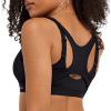 Champion Women’s Sports Bra, Motion Control Zip High-impact Sports Bra, Wirefree Bra for Women(Black)