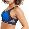Champion Women’s Sports Bra, Motion Control Zip High-impact Sports Bra, Wirefree Bra for Women(Surf the Web)