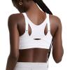 Champion Women’s Sports Bra, Motion Control Zip High-impact Sports Bra, Wirefree Bra for Women(White)