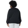 Champion Women’s Sweatshirt, Fleece, Crewneck Sweatshirt, Warm Sweatshirt for Women (Plus Size Available)(Black Script (Retired))